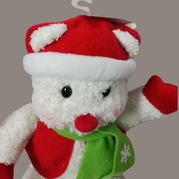 Hallmark Rare Sparkle Snowbear Plush Christmas Decor Set Of 2 - - Picture 10 of 16